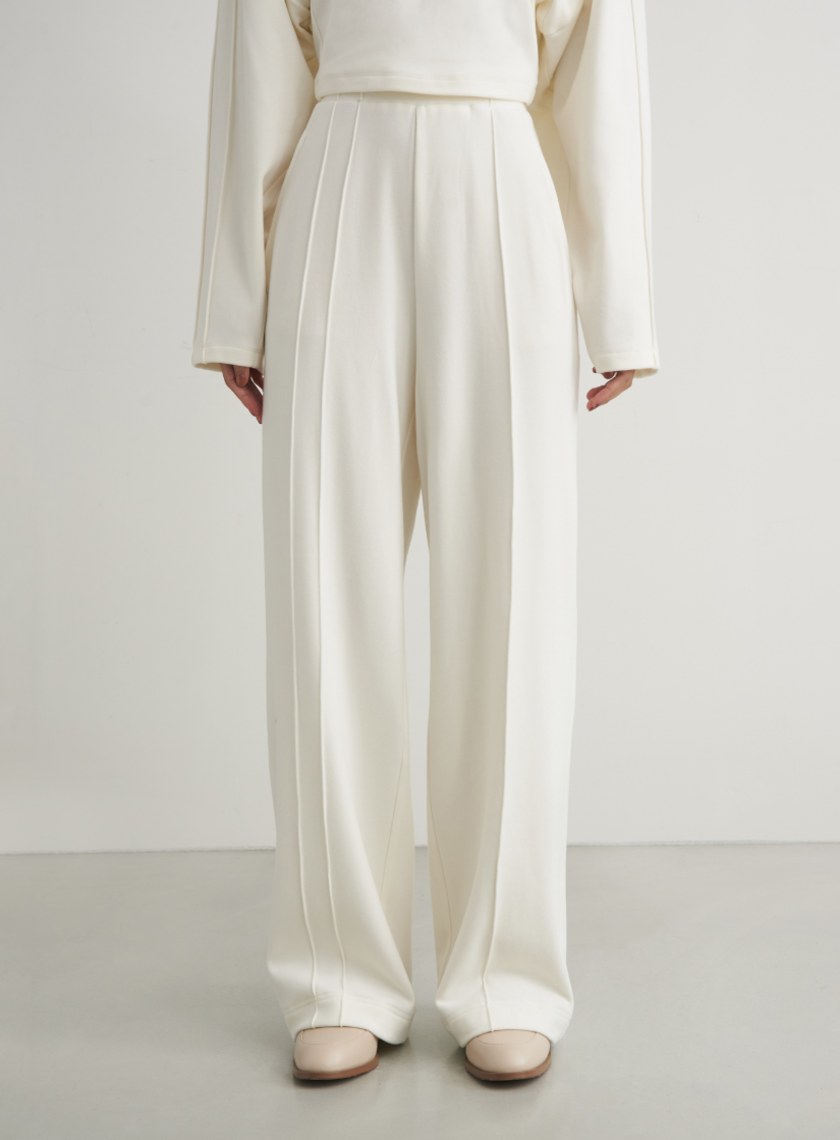 輕暖感舒適落地寬褲